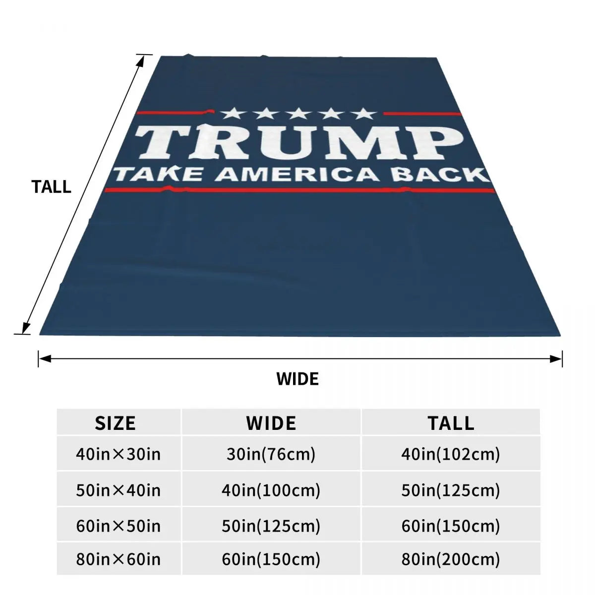 TAKE AMERICA BACK BLANKET